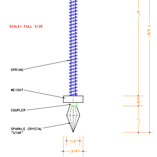 22: Detail of Star's Fibre End